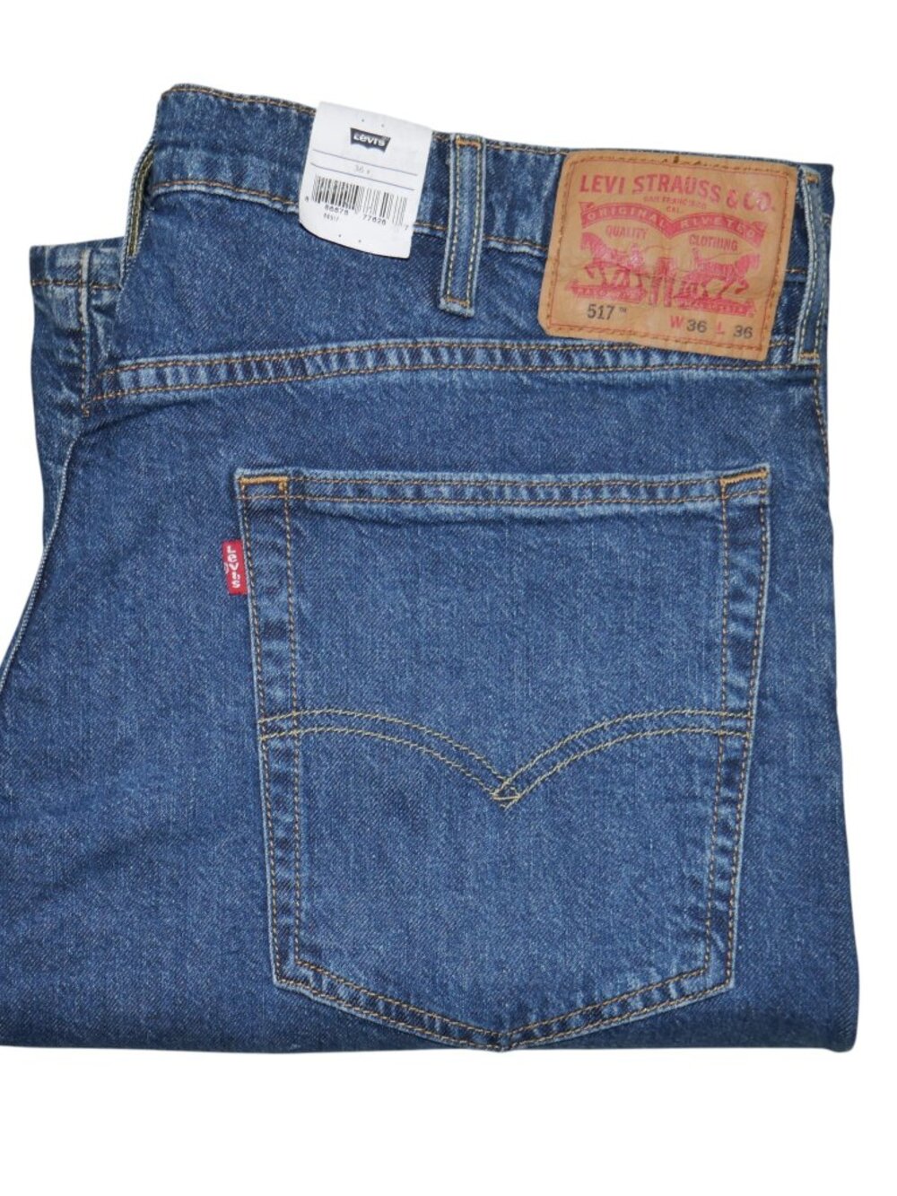 Levis 517 Bootcut Jeans Men's Size 36x36 Stonewashed Blue Denim NWT